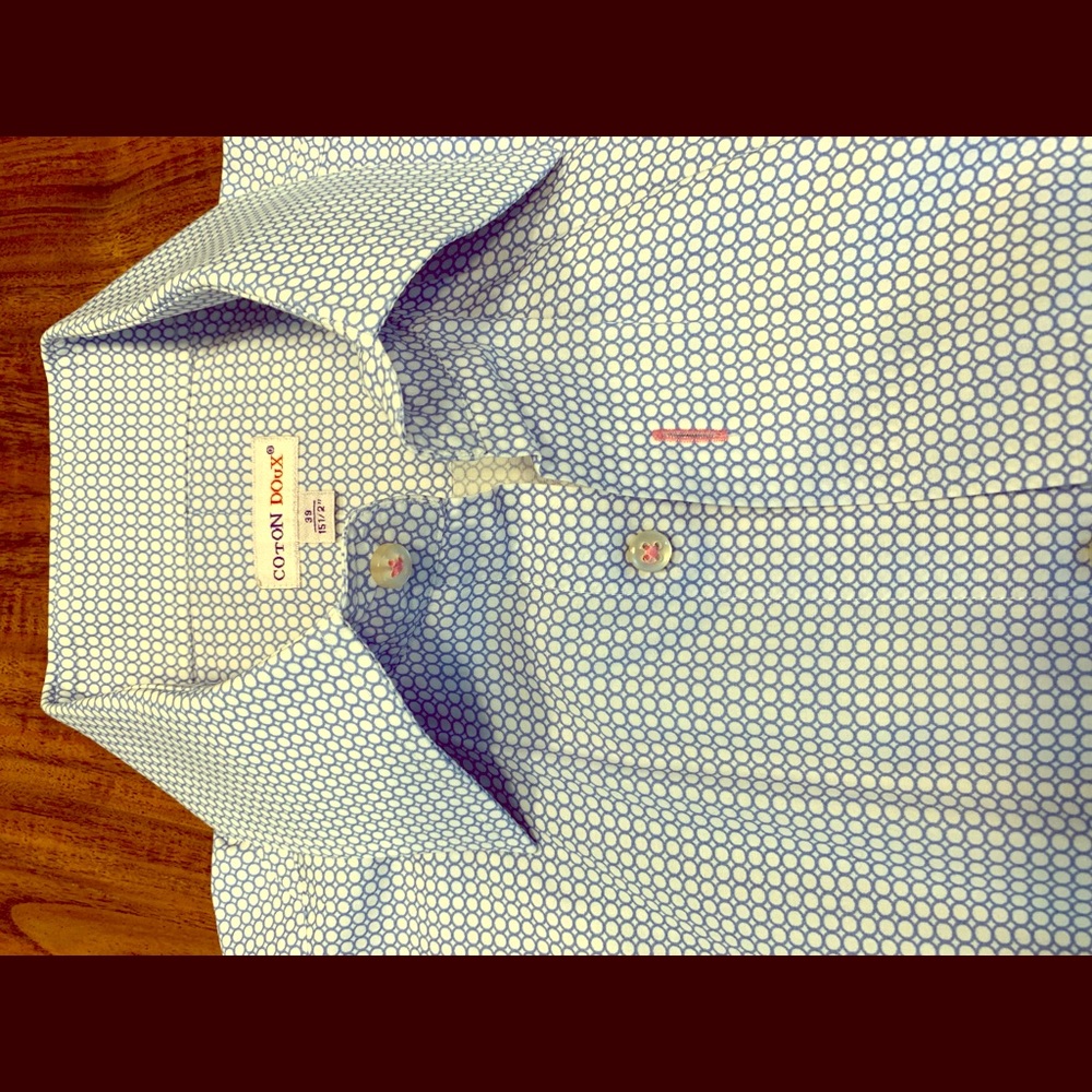 French Men’s Dress Shirt 39/M slim fit